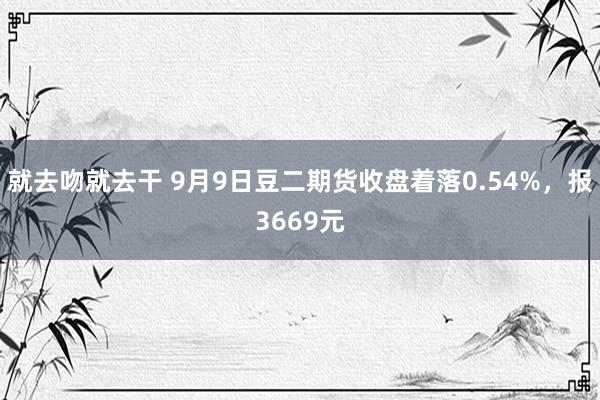 就去吻就去干 9月9日豆二期货收盘着落0.54%，报3669元