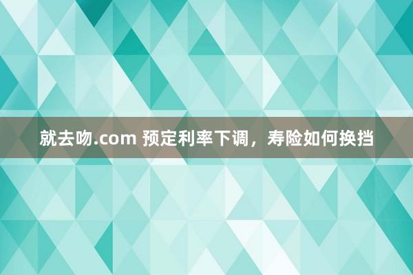 就去吻.com 预定利率下调，寿险如何换挡