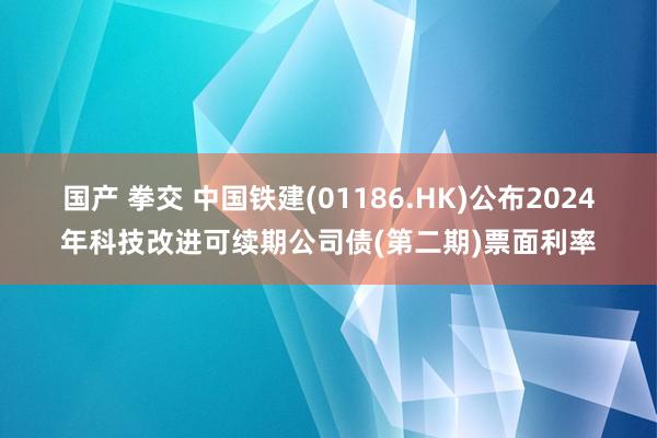 国产 拳交 中国铁建(01186.HK)公布2024年科技改进可续期公司债(第二期)票面利率