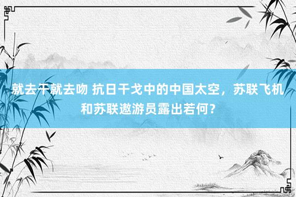 就去干就去吻 抗日干戈中的中国太空，苏联飞机和苏联遨游员露出若何？