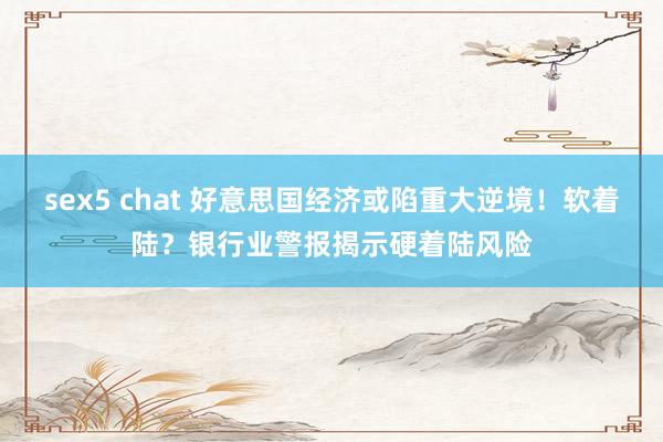 sex5 chat 好意思国经济或陷重大逆境！软着陆？银行业警报揭示硬着陆风险