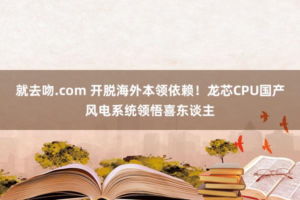 就去吻.com 开脱海外本领依赖！龙芯CPU国产风电系统领悟喜东谈主