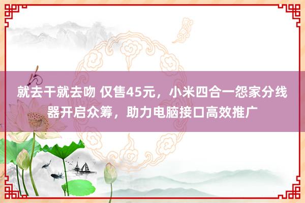 就去干就去吻 仅售45元，小米四合一怨家分线器开启众筹，助力电脑接口高效推广