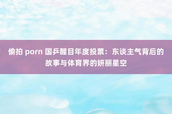 偷拍 porn 国乒醒目年度投票：东谈主气背后的故事与体育界的妍丽星空