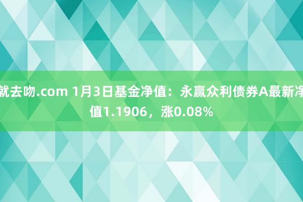 就去吻.com 1月3日基金净值：永赢众利债券A最新净值1.1906，涨0.08%