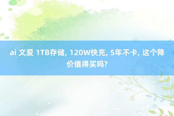 ai 文爱 1TB存储， 120W快充， 5年不卡， 这个降价值得买吗?