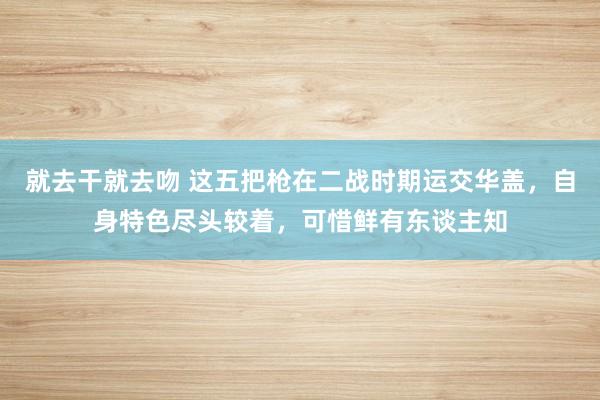 就去干就去吻 这五把枪在二战时期运交华盖，自身特色尽头较着，可惜鲜有东谈主知