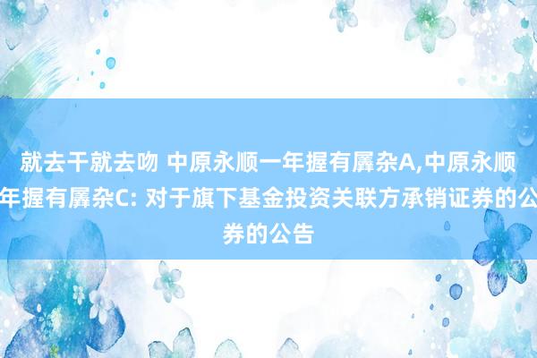 就去干就去吻 中原永顺一年握有羼杂A，中原永顺一年握有羼杂C: 对于旗下基金投资关联方承销证券的公告